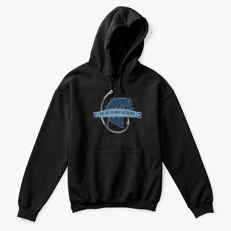 Too Fat To Hunt Outdoors Kids Hoodie